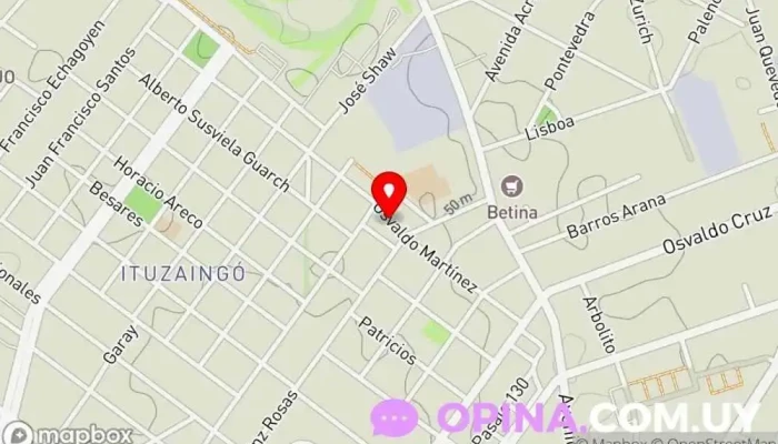 mapa de Aurea Propiedades Agencia inmobiliaria en Montevideo