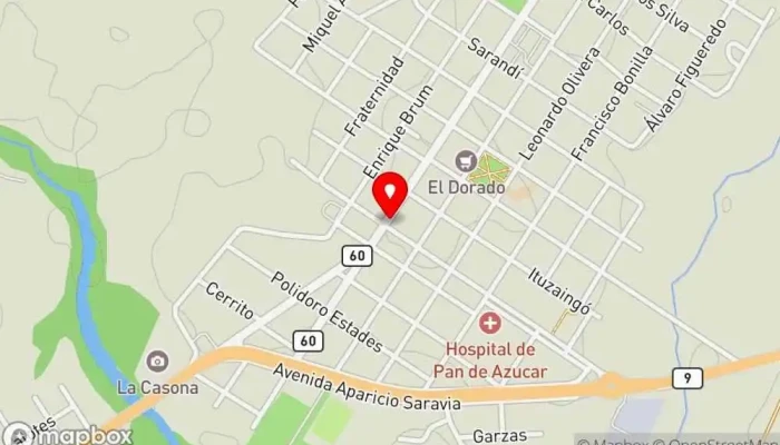 mapa de Autoservice y Carnicería el 24 Supermercado en Pan de Azúcar