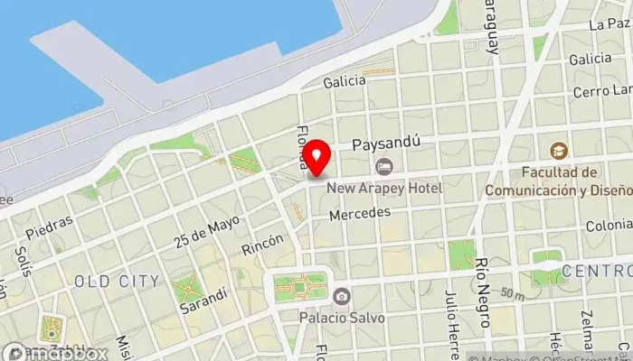 mapa de Av. Uruguay Y Florida  en Montevideo