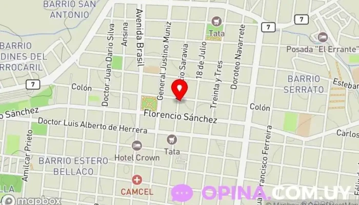 mapa de AVANZA: Escuela de Enfermería. Escuela de enfermería en Melo