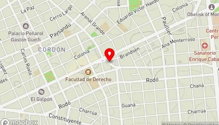 mapa de Avocado Cafetería en Montevideo