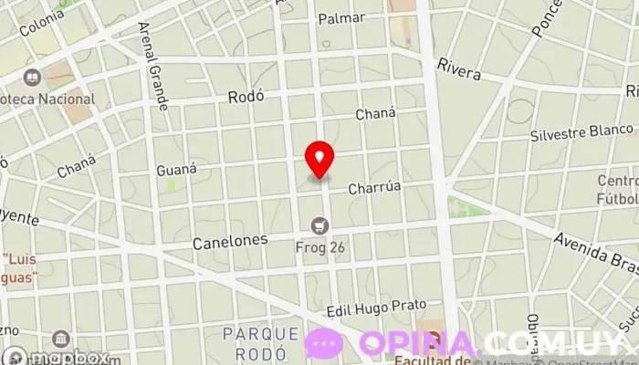 mapa de AyD academia de baile Academia de baile en Montevideo