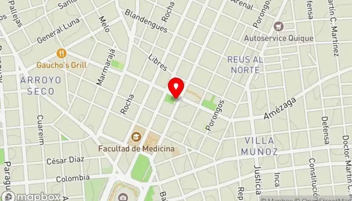 mapa de BachataGourmet Pub restaurante en Montevideo