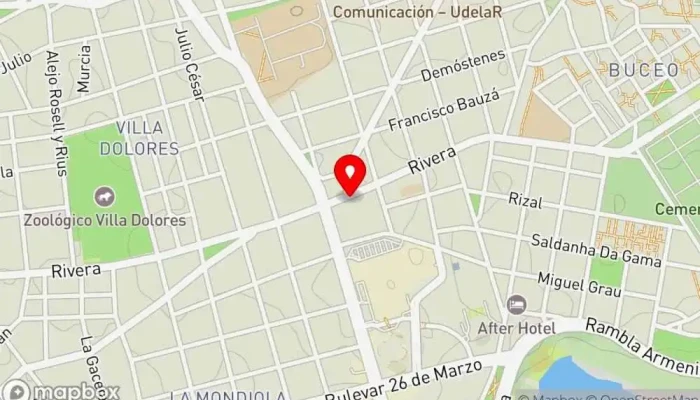 mapa de BADA Restaurante asiático, Restaurante coreano en Montevideo