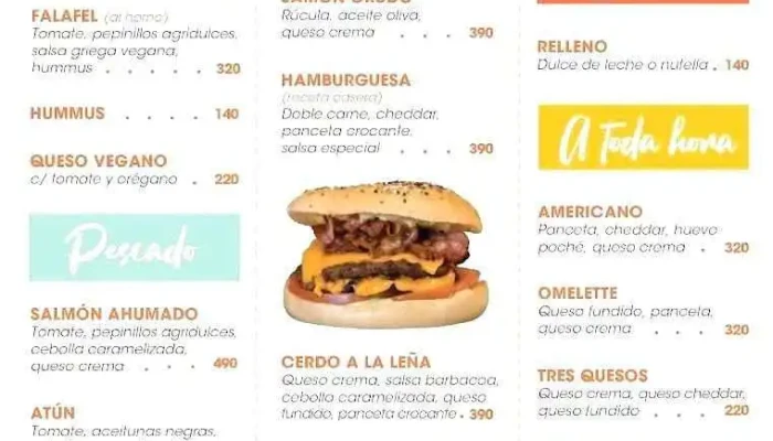 Bagel Factory Uruguay:  Menu