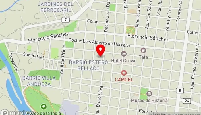 mapa de Balboa, Chocolate Y Cafe Cafetería en Melo