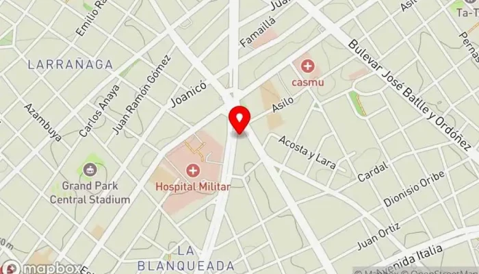 mapa de BALI Dulcería & Café Cafetería en Montevideo