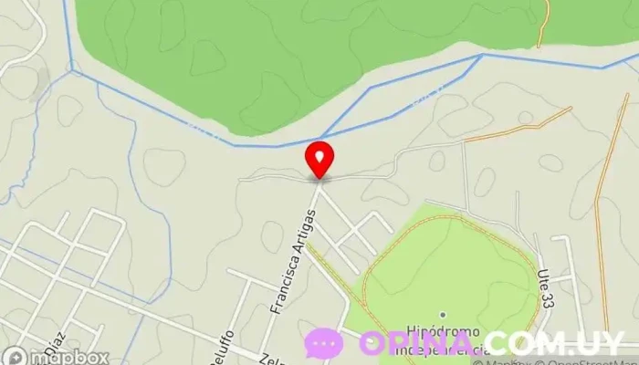 mapa de Balneario Independencia Camping en Durazno