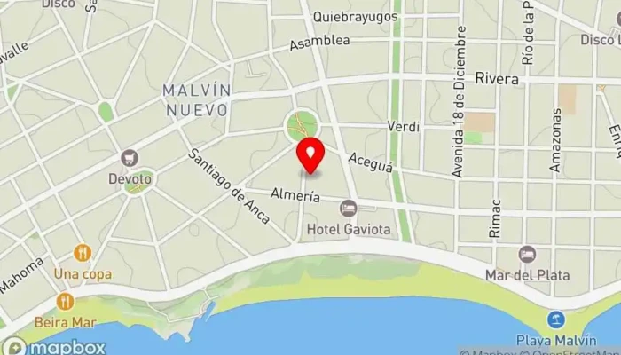 mapa de Baloo Woks & Wraps Restaurante en Montevideo