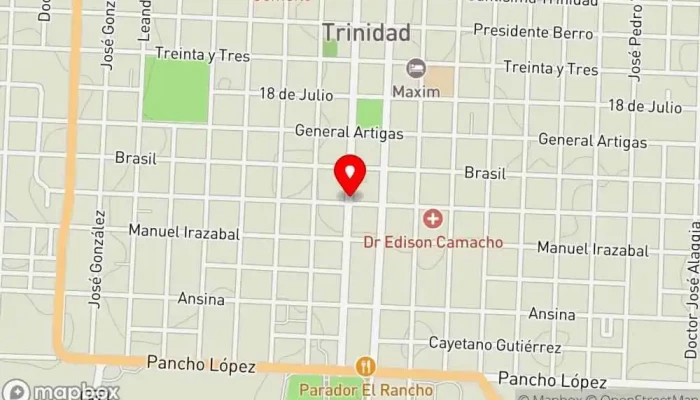 mapa de Bar Centenario Bar en Trinidad