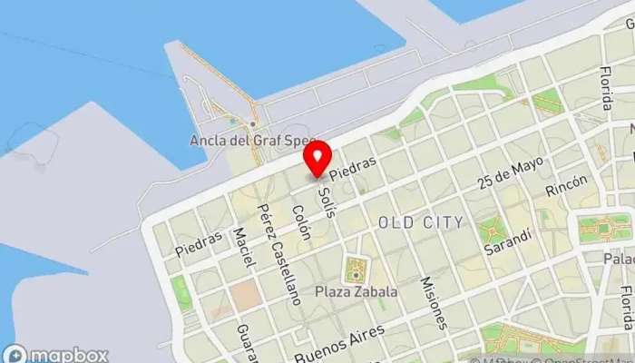 mapa de Bar La Nueva Bolsa Bar en Montevideo