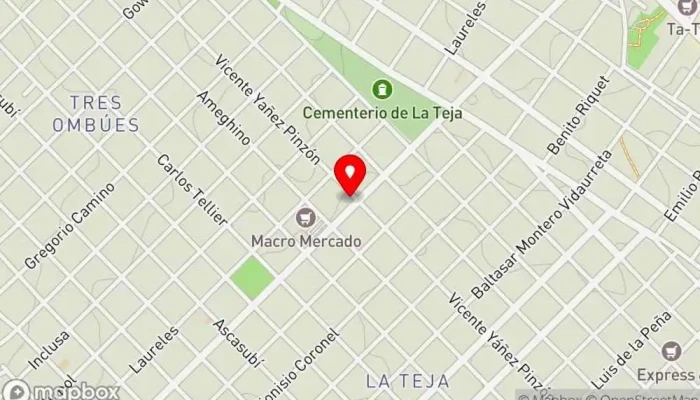 mapa de Bar La Razón Bar en Montevideo