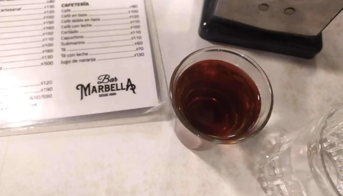 Bar Marbella:  Menu - Bar