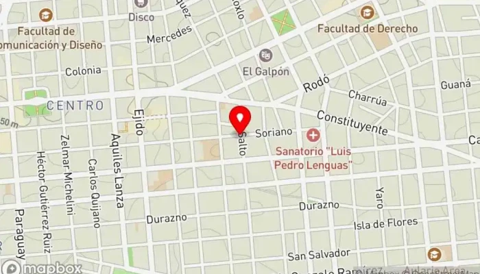 mapa de Bar Nuevo Imperial Pizzería en Montevideo