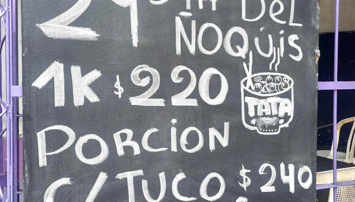 Bar Pocho:  Menu - Bar