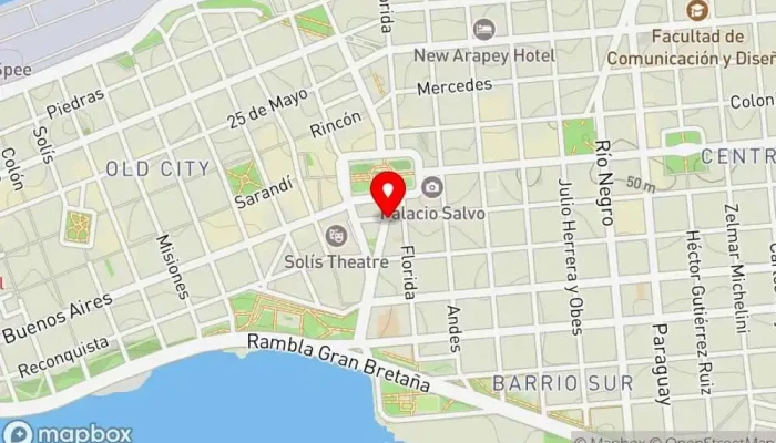 mapa de Bar Tasende Pizzería en Montevideo