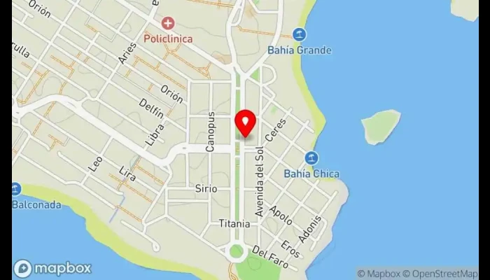 mapa de Barahona Restaurante en La Paloma
