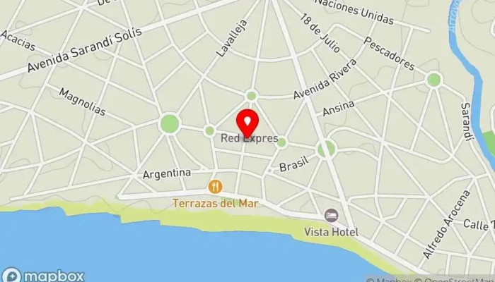 mapa de Baraka Resto pub y pizzería Restaurante en La Floresta