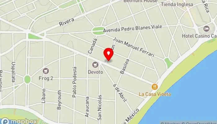 mapa de Barbacoa Carrasco Restaurante en Montevideo