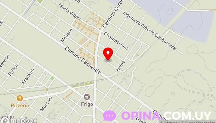 mapa de Barberia dylan Escuela en Montevideo