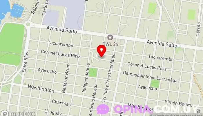 mapa de Barrio Jardin Complejo de apartamentos en Paysandú