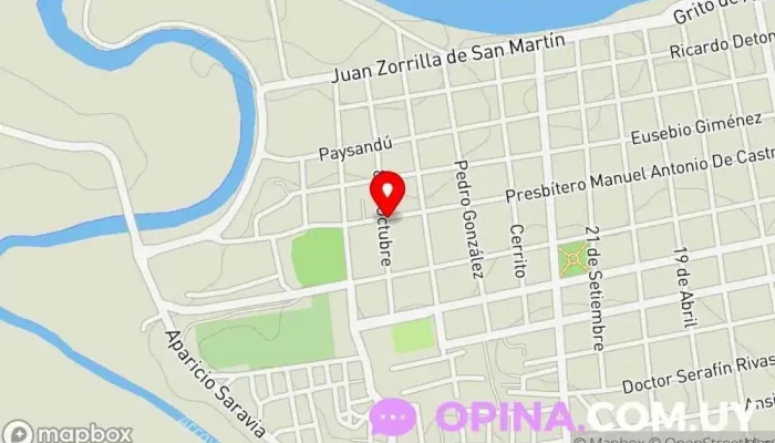 mapa de Barrio Oeste  en Mercedes