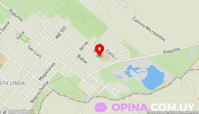 mapa de Barrio Santa Isabel - Las Piedras Escuela en Las Piedras