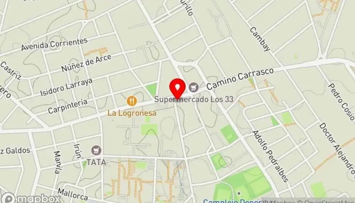 mapa de Batidos Vapai Bar en Montevideo