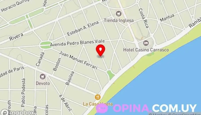 mapa de BAUEN Negocios Inmobiliarios Agencia inmobiliaria en Montevideo