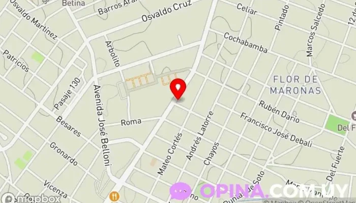 mapa de Bazar RR Tienda de cubertería, Tienda de electrónica, Papelería, Juguetería, Bazar en Montevideo