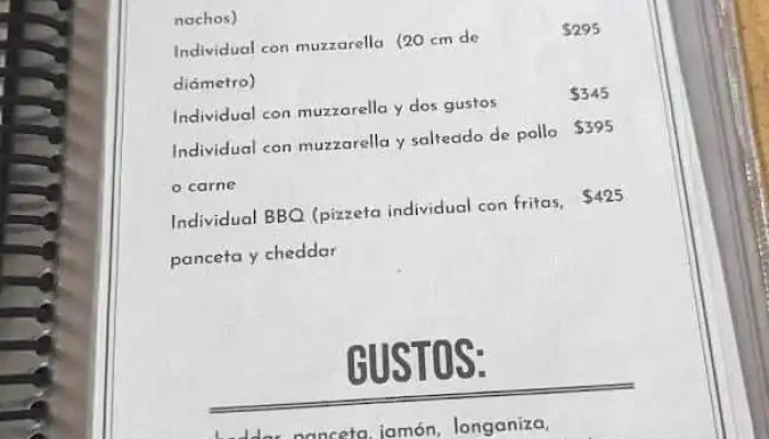 Bbq Pocitos:  Menu