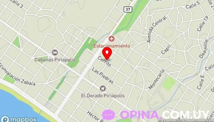 mapa de Be dancer Academia de baile en Piriápolis