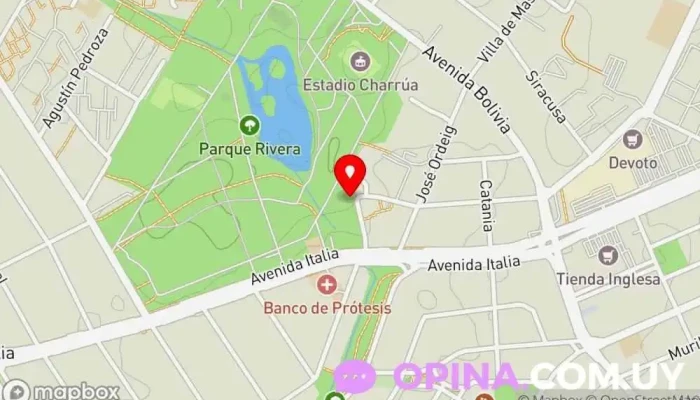 mapa de Be Parklife Complejo de apartamentos en Montevideo