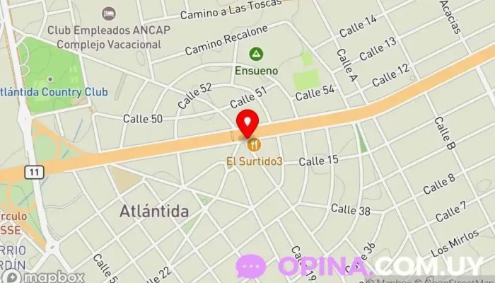 mapa de BEA Inmobiliaria Agentes inmobiliarios en Atlántida