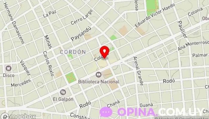 mapa de BEG Desarrollos Inmobiliarios Agencia inmobiliaria en Montevideo