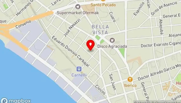 mapa de Bella Vista  en Montevideo