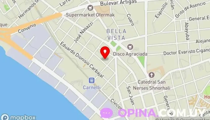 mapa de Bella Vista  en Montevideo