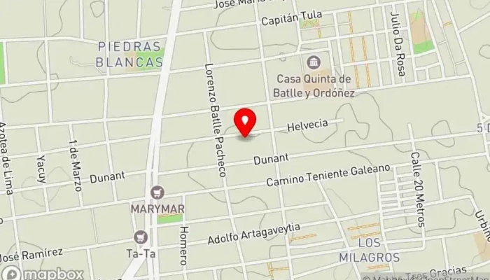 mapa de Beni food Restaurante en Montevideo