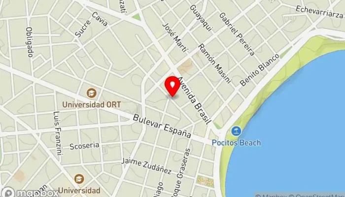 mapa de BERRO Y CAVIA Restaurante, Cafetería, Tienda general en Montevideo