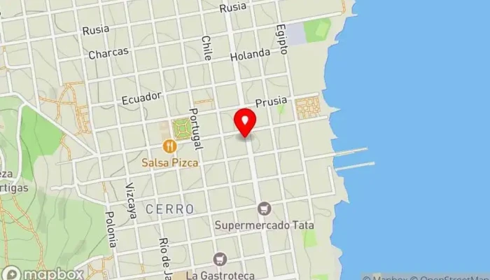 mapa de BEST BURGERS Hamburguesería en Montevideo