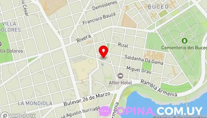 mapa de Better Homes Inmobiliaria Agencia inmobiliaria en Montevideo