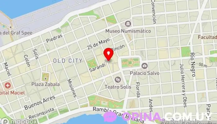 mapa de Bia inmobiliaria SAS Agencia inmobiliaria en Montevideo