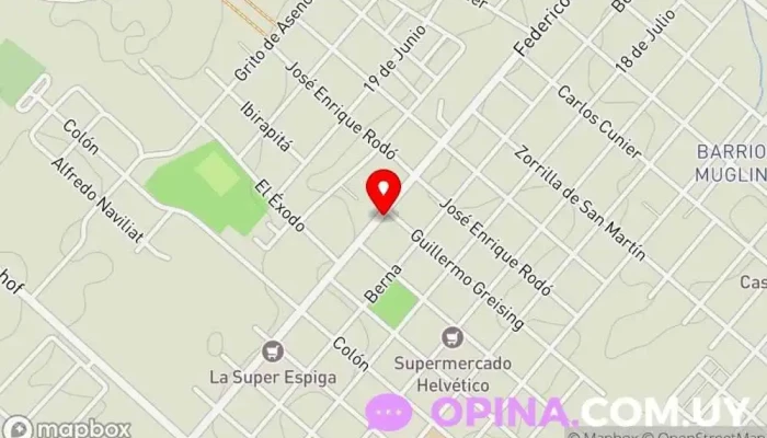 mapa de Biblioteca Popular 