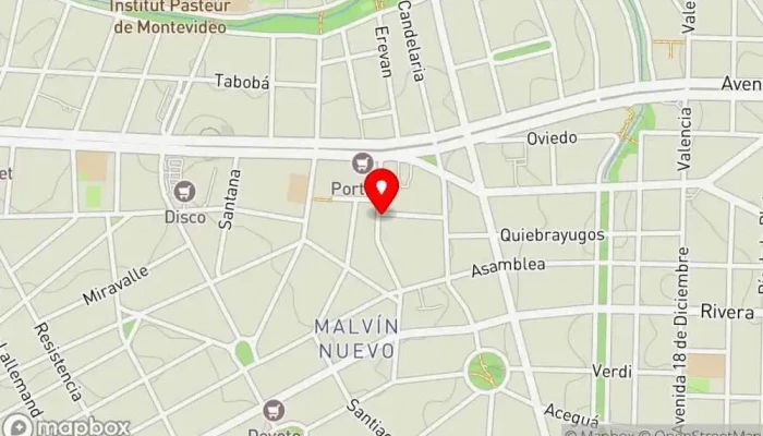 mapa de Bica's Restaurante en Montevideo