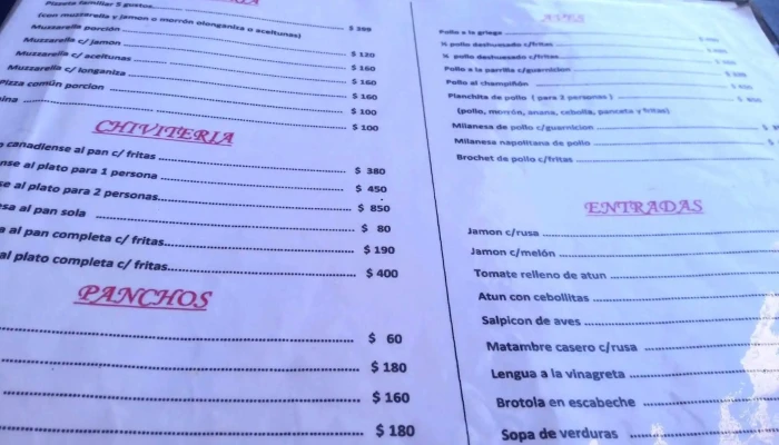 Bien Restaran Menu - Restaurante