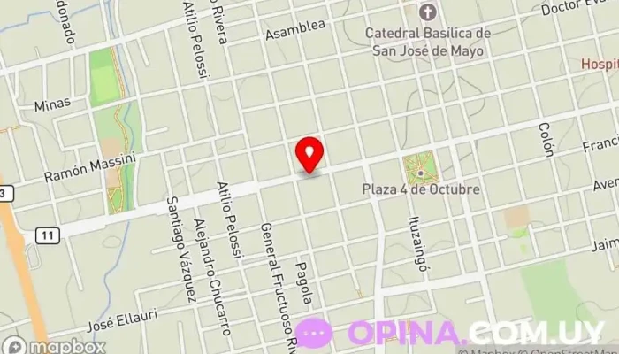 mapa de Big Ben Institute Academia de inglés en San José de Mayo