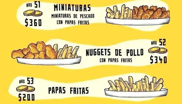 Bigote:  Menu