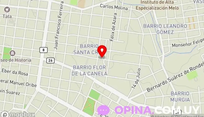 mapa de Bilú Guidaí Tienda de bolígrafos en Melo