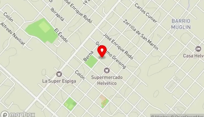 mapa de Bizcocheria Sabor & Arte Restaurante en Nueva Helvecia