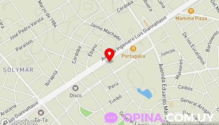 mapa de Blanchard Propiedades Agentes inmobiliarios en Ciudad de la Costa